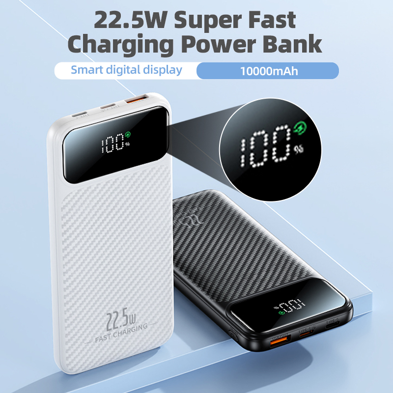 Powerbank 10000mAh Schnellladung mit LED-Display