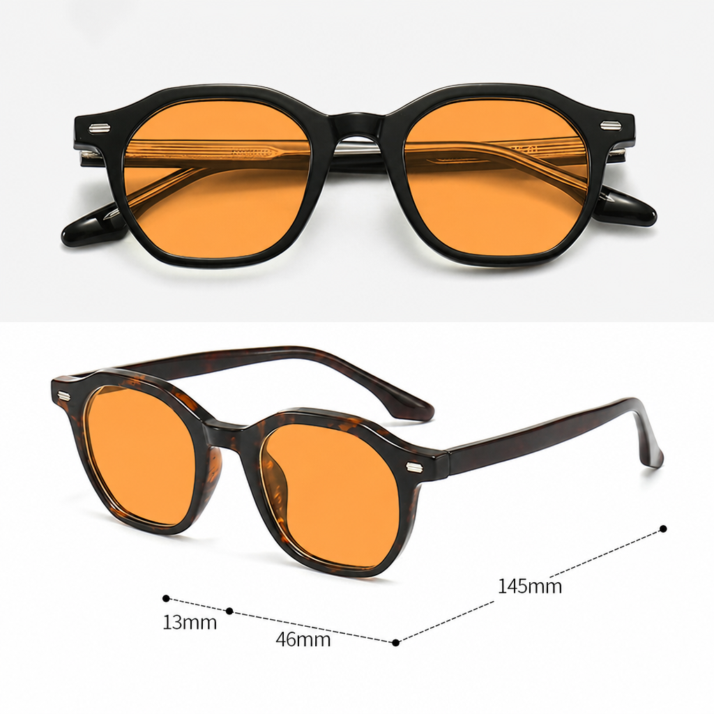 Retro-Blaulichtfilter-Brille aus Acetat 3