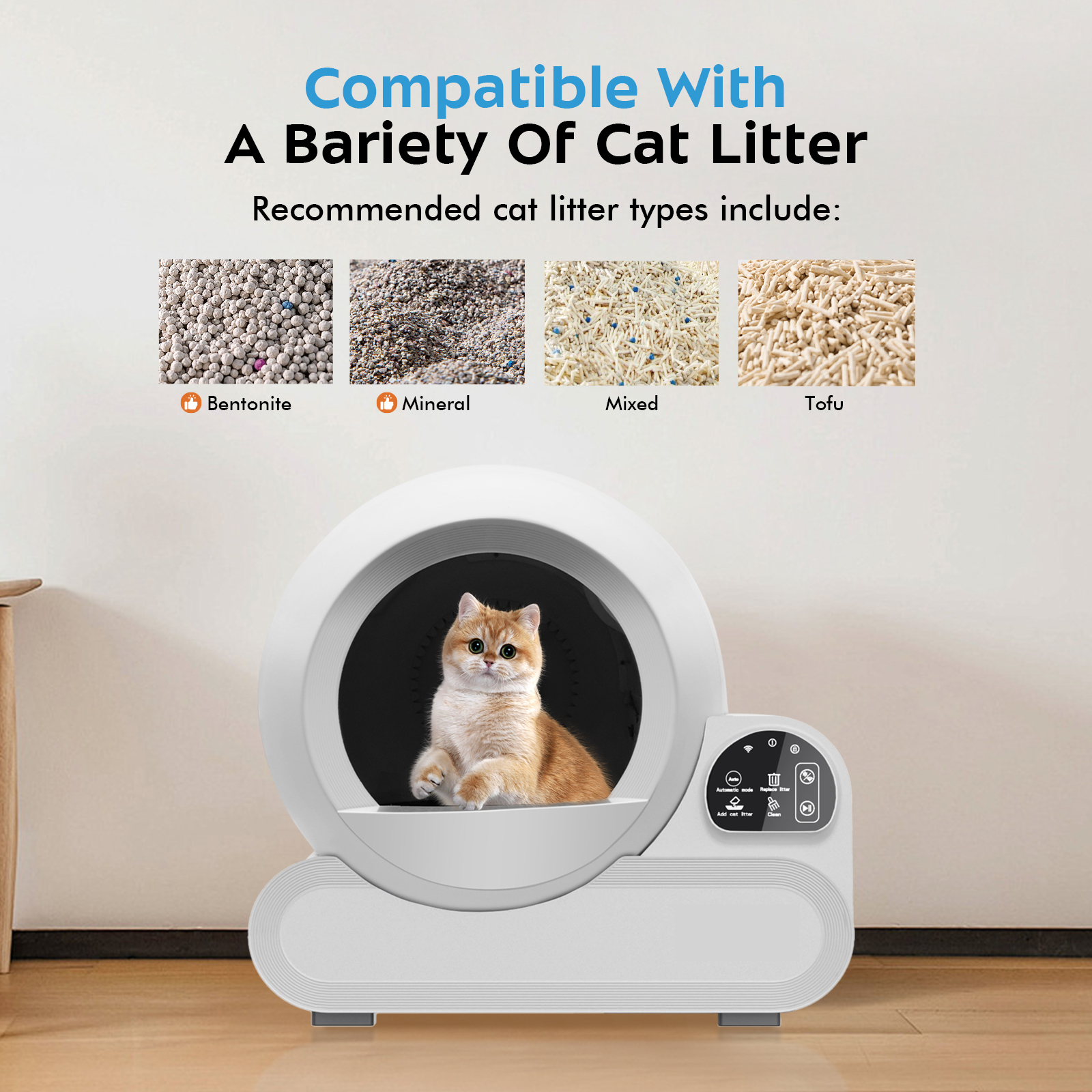 Automatische Katzentoilette 70L mit App-Steuerung 3