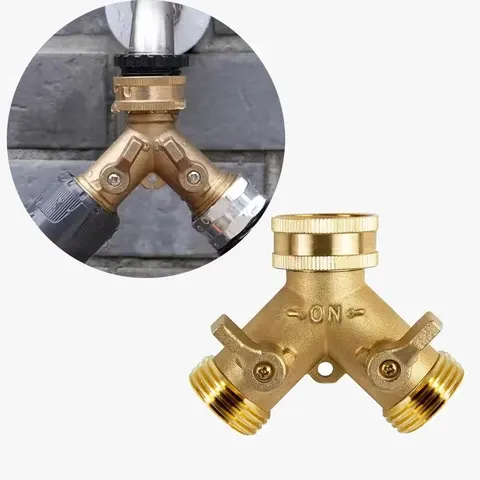 Messing-Wasserhahn-Adapter mit 3/4-Zoll-Anschluss