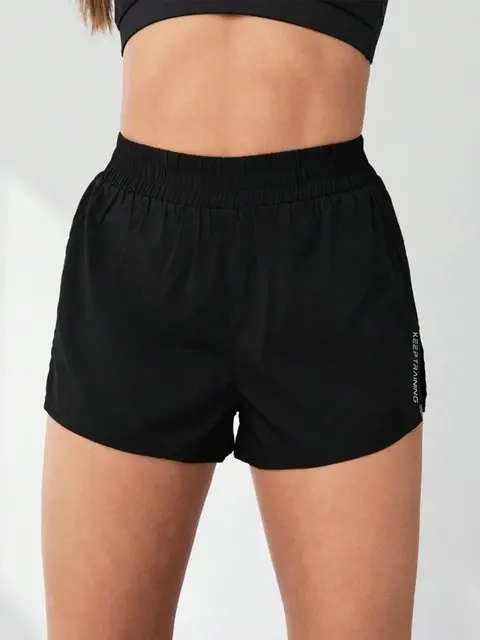 Zweiteilige Damen Yoga-Shorts mit Anti-Exposition 3