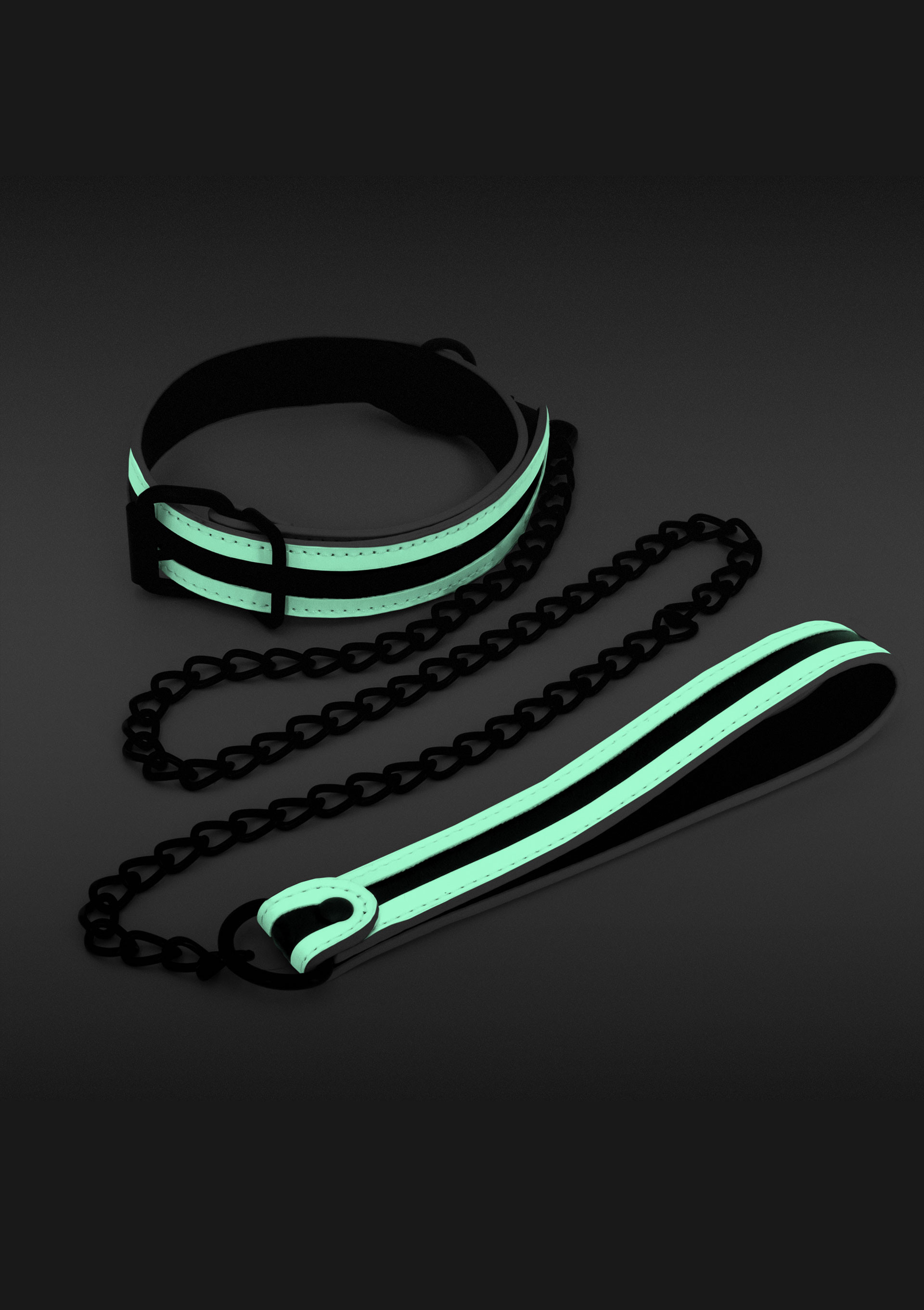 Halsband Glo mit Leine 3