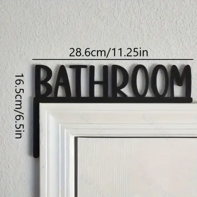 Metall-Badezimmer-Wandschild 3