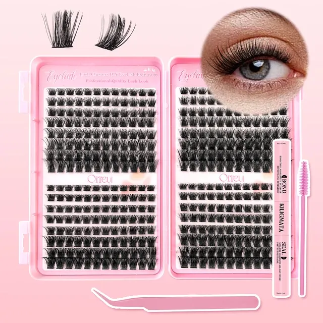 Gemischte Wimpernbüschel, 8–18 mm, 384 Stück 2