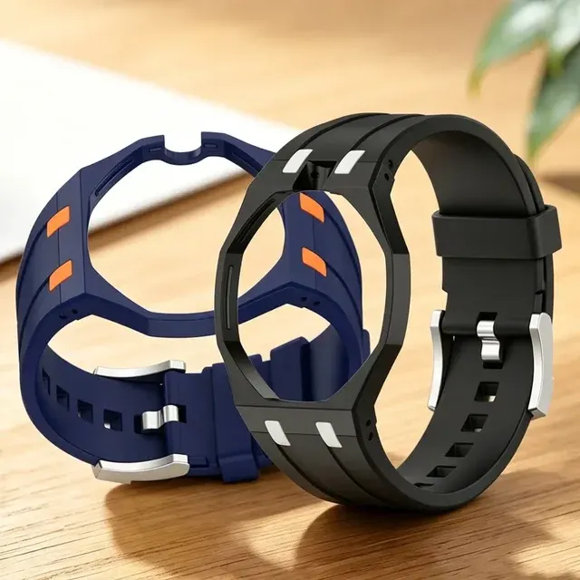 Silikonarmband mit Gehäuse für Swatch-Uhr 4