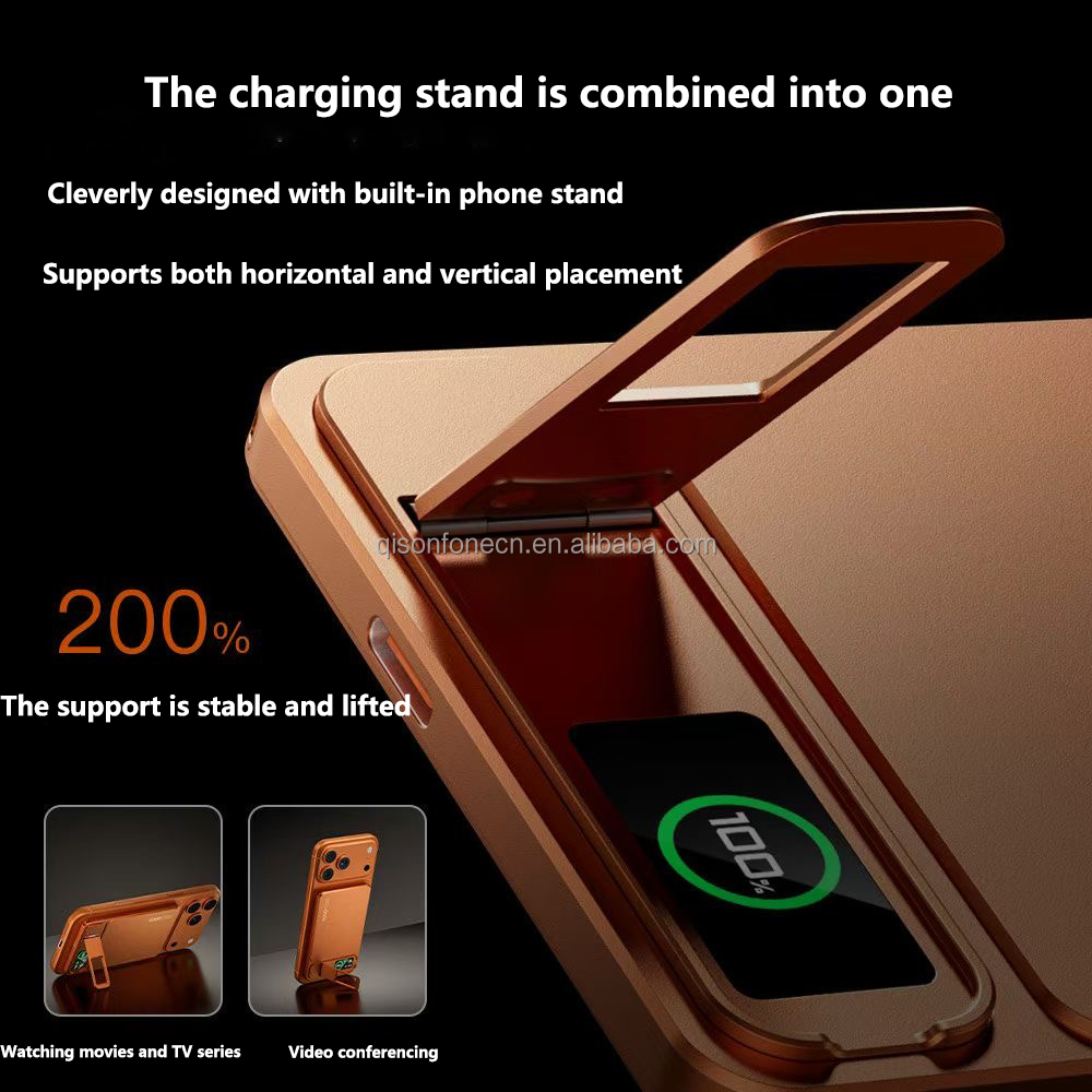 Ultraflache Magnet-Powerbank aus Aluminium 3