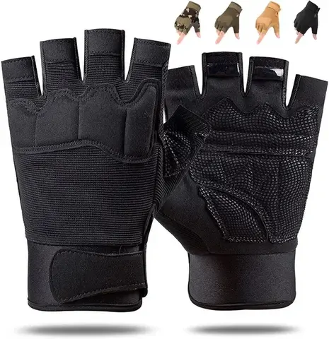 Gepolsterte Fingerlose Taktikhandschuhe