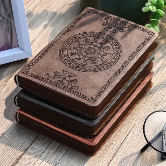 Tragbares Vintage-Leder-Tagebuch als Geschenk 2