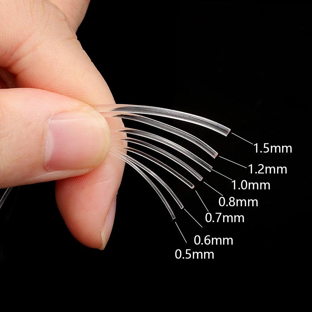 Transparente elastische Kristall-Perlenschnur, 1 Rolle 3