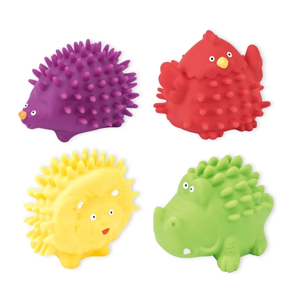 Schwimmfähiges Silikon-Tier-Badespielzeug-Set 4