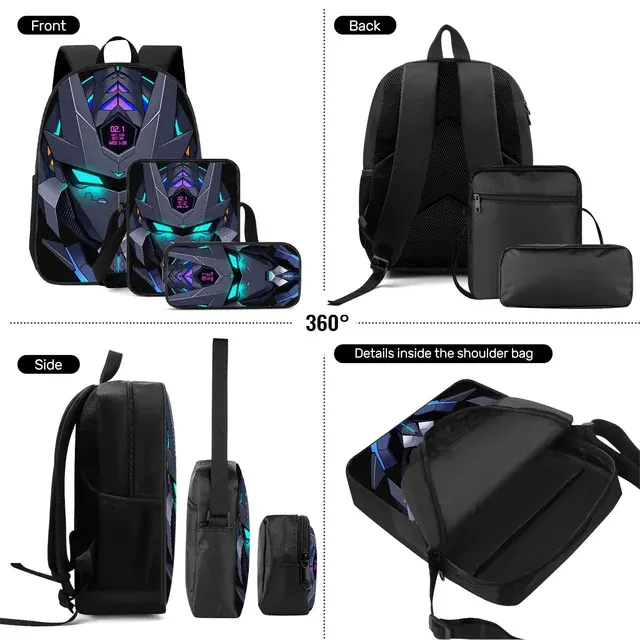 Rucksack-Set mit Federmäppchen 3