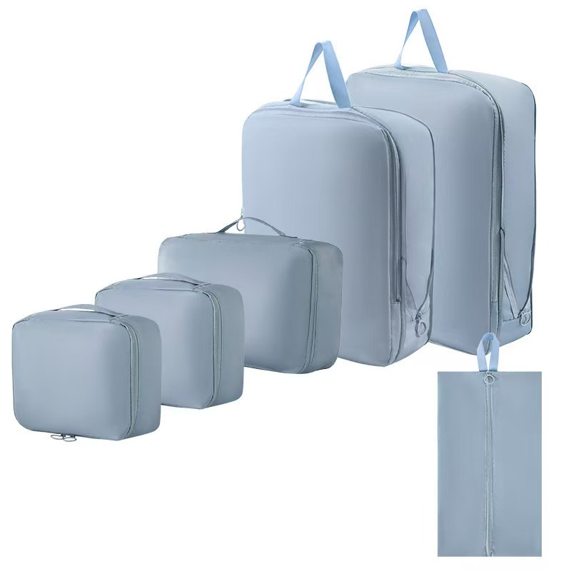 6-teiliges Kompressions-Packwürfel-Set für Reisen 4