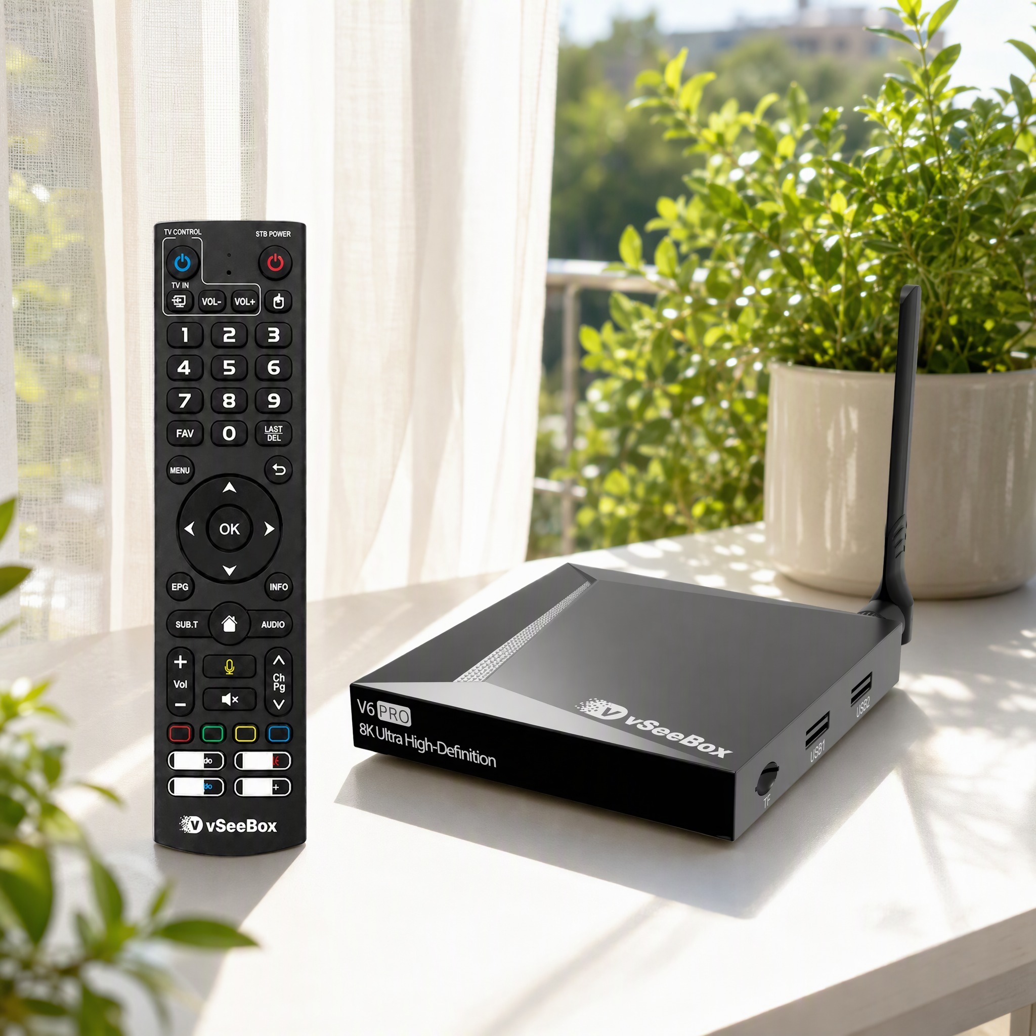 32GB Quad-Core Android 14 TV Box mit 8K