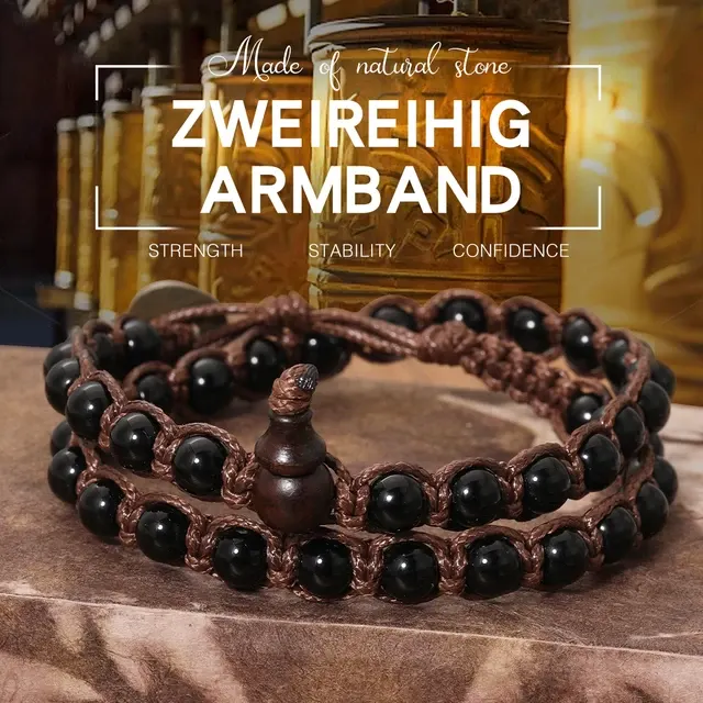 geflochtenes Steinperlen-Armband 3