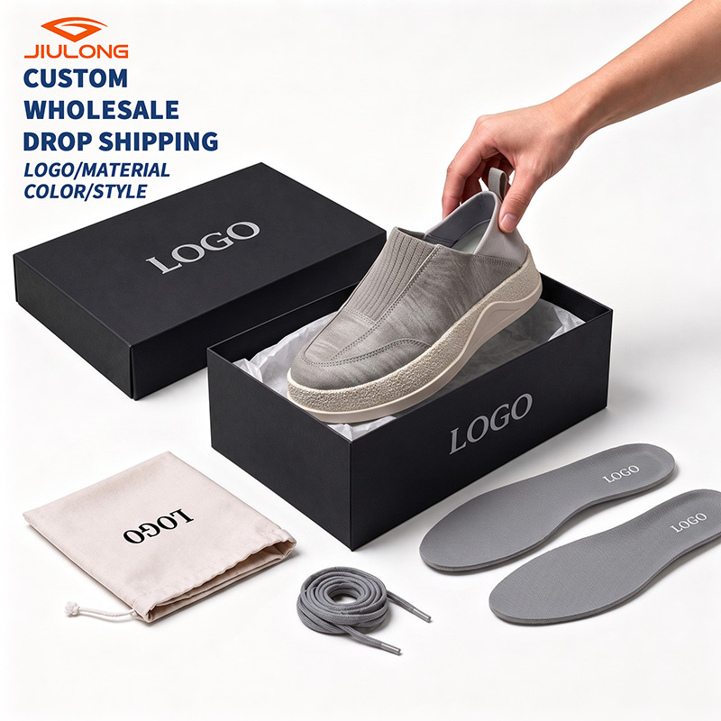 Herren-Slip-On-Sneaker aus Strickmaterial