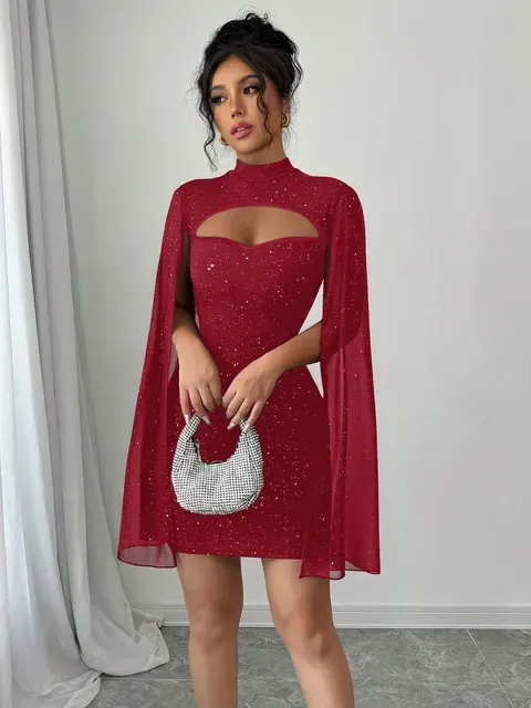 Pailletten-Minikleid 4