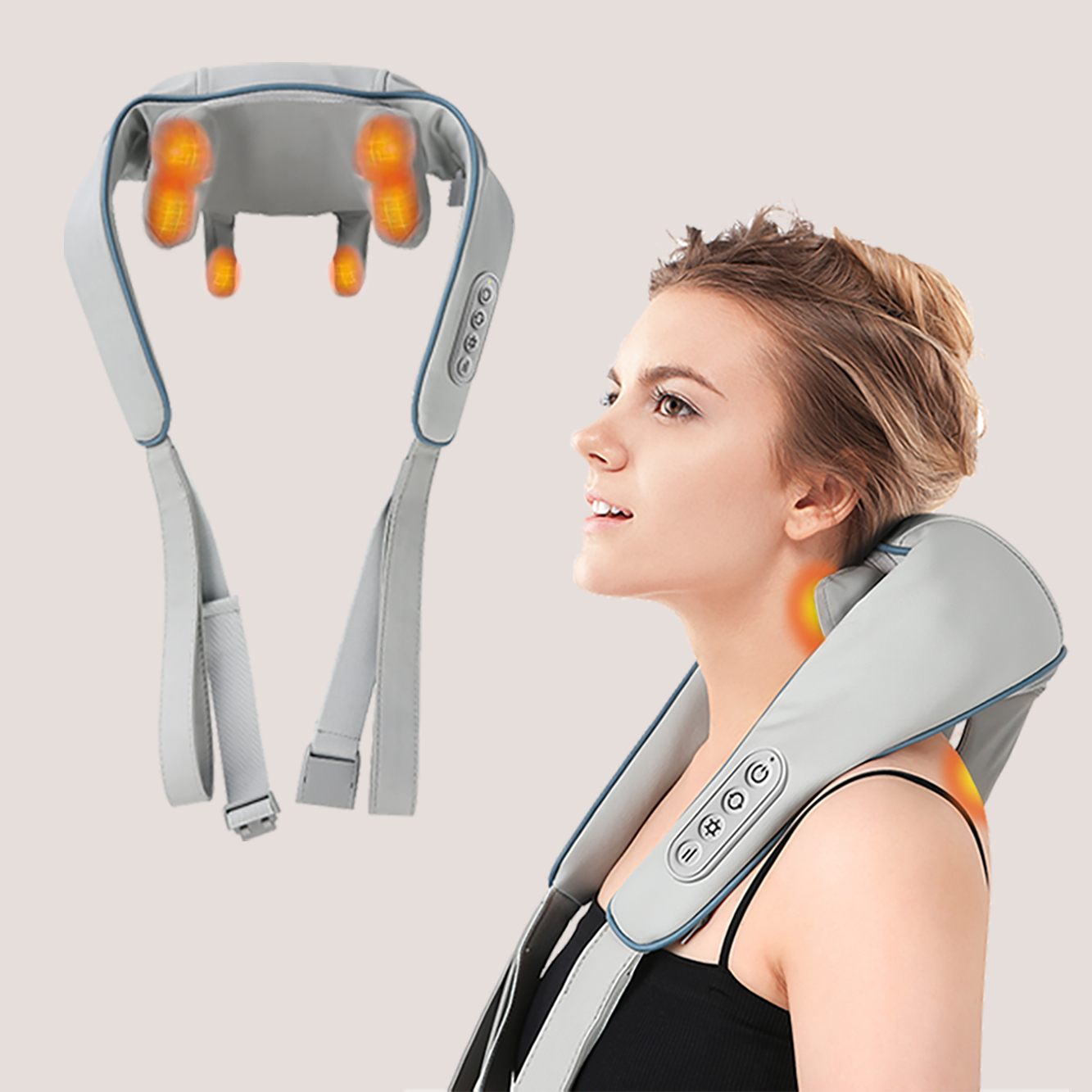 5D-Knet-Nackenmassager mit Wärmefunktion 2