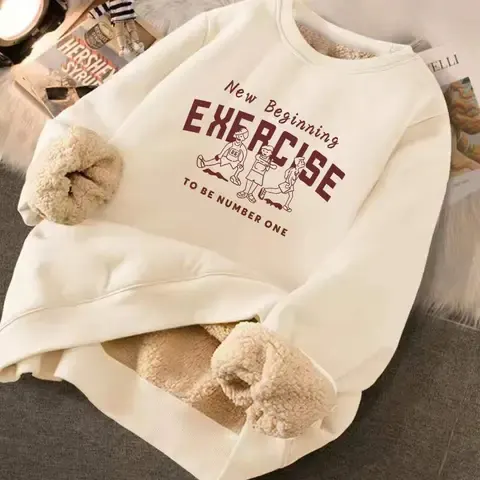 Damen-Plüsch-Hoodie