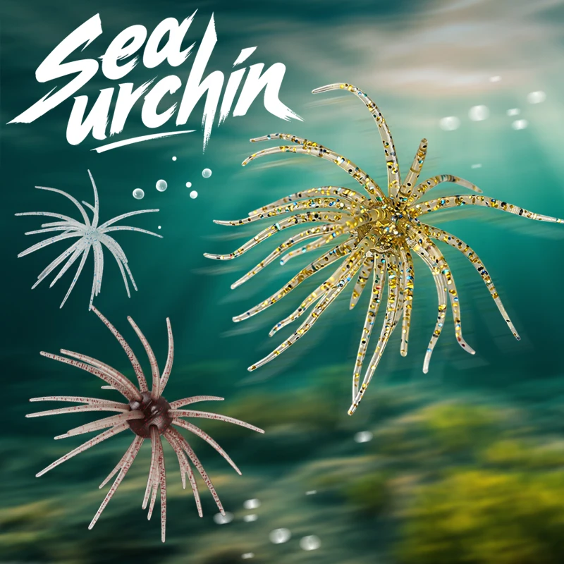 Schwimmende Seeigel-Weichköder im 2er-Pack 2