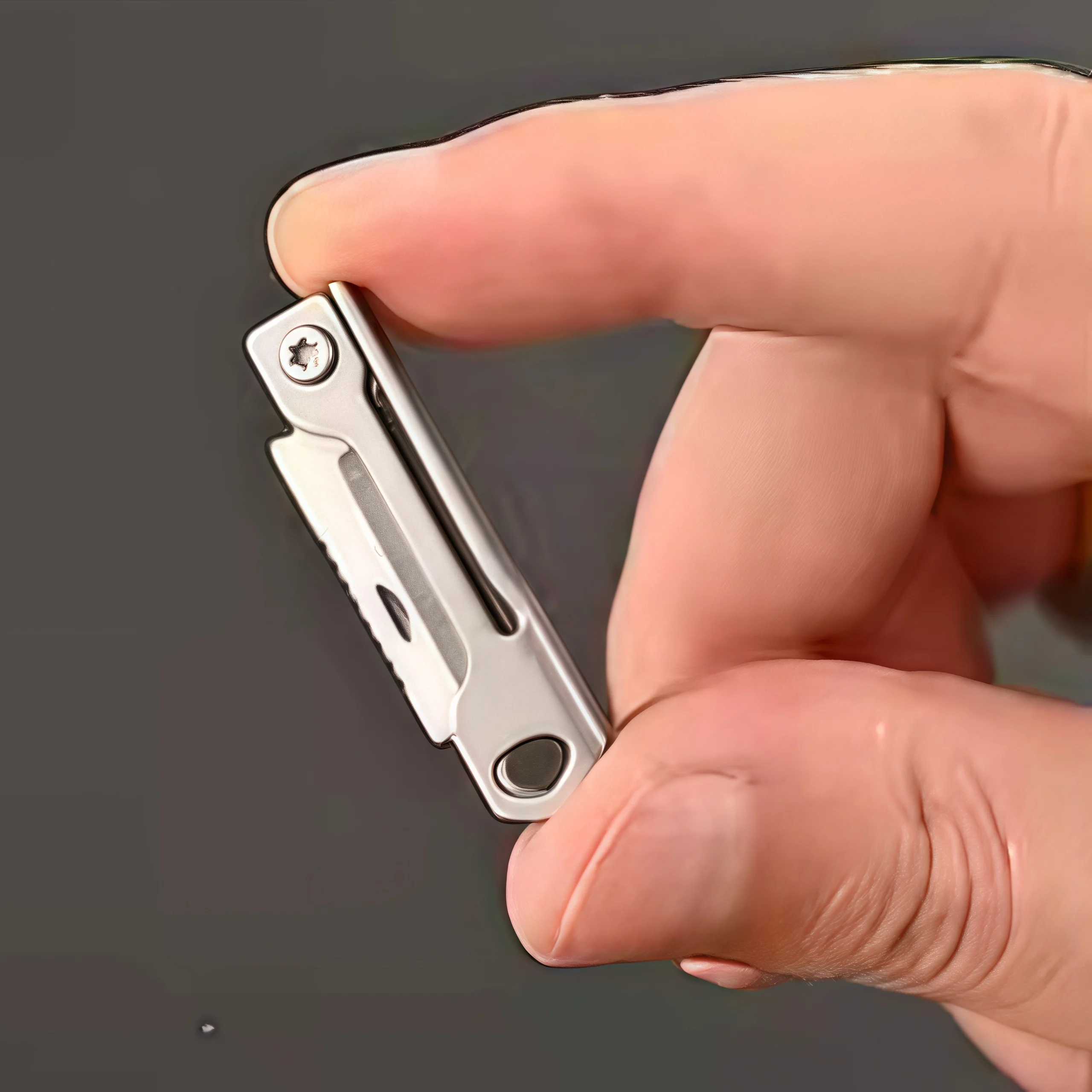 Edelstahl-Mini-Klappmesser für Schlüsselanhänger 3