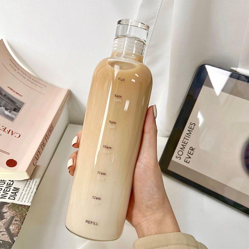 Hitzebeständige Glasflasche mit Teeinsatz 2