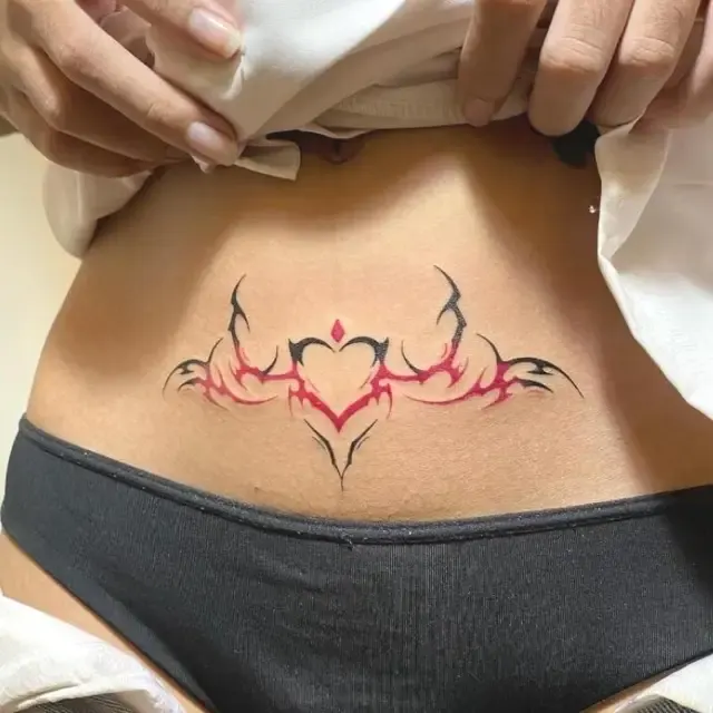 Wasserfeste Temporäre Tattoo-Sticker im Succubus-Design 3