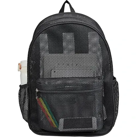 transparenter Netzrucksack