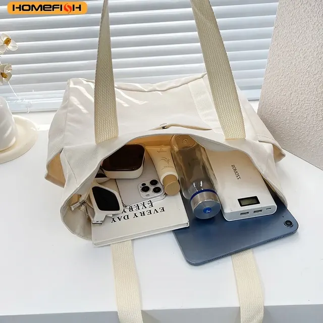 Vielseitige Canvas-Schultertasche für Schüler 2