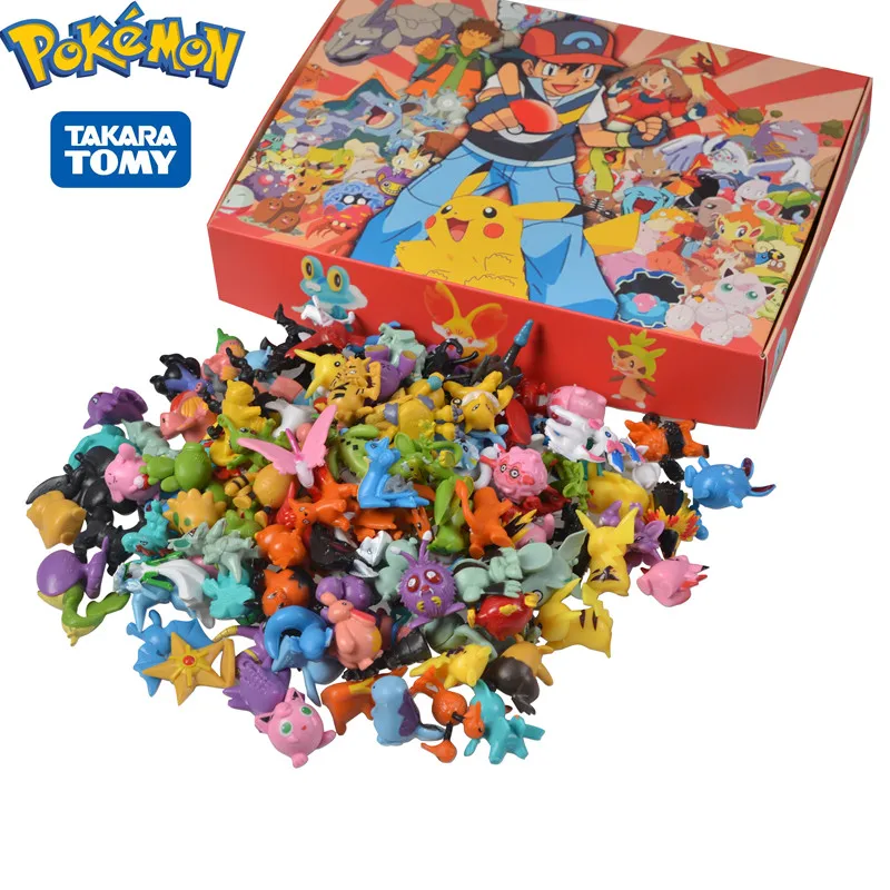 144 Pokémon-Pikachu-Sammelfiguren Set