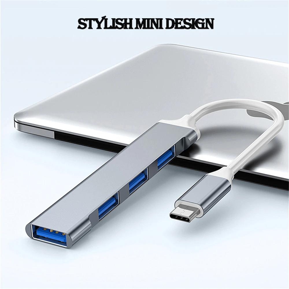 USB-3.0-Hub mit 4 Ports, 5 Gbps 3
