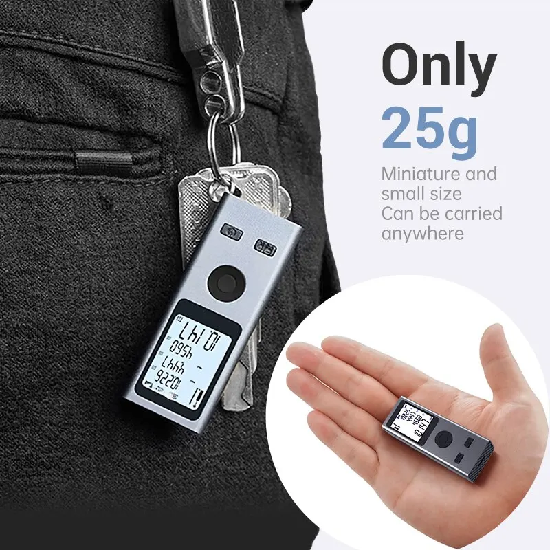 Mini-Laser-Entfernungsmesser 30 m USB-wiederaufladbar 2