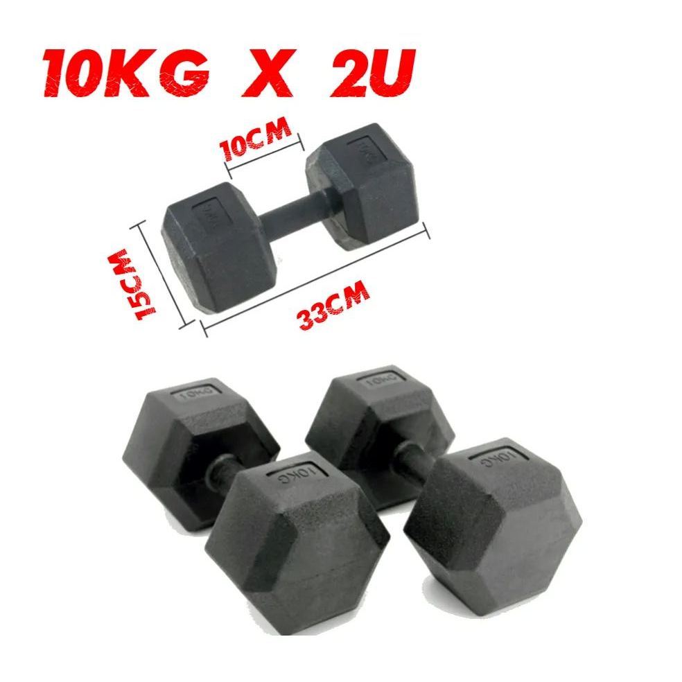 Sechskant Vinyl Hantelset 2,5 bis 10 kg 4