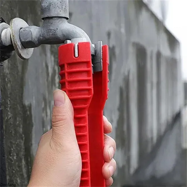 8-in-1 Anti-Rutsch Wasserhahn-Schlüssel für Sanitär 2
