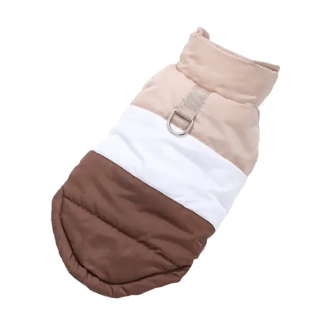 Warme Hundejacke mit D-Ring, wasserdicht 4
