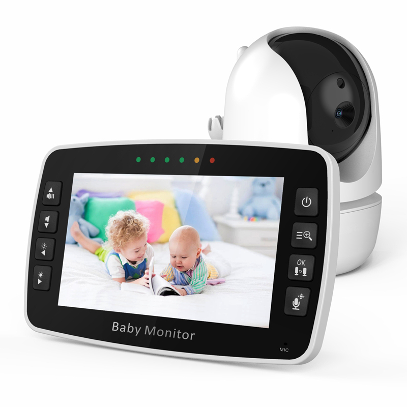 Babyphone-Kamera mit 4,3-Zoll-Display und Nachtsicht