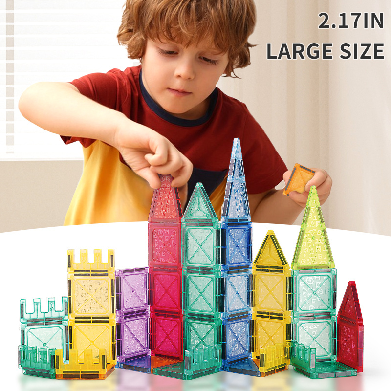 Regenbogen Magnetische Bauklötze für Kinder 3