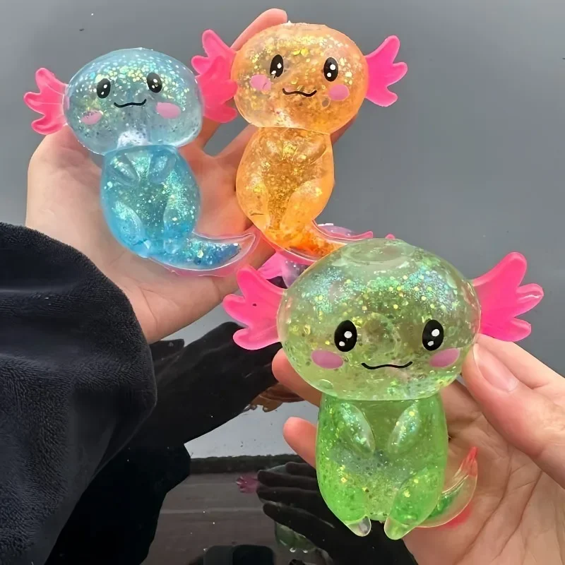 Bunte Salamander-Fidget-Spielzeuge zum Quetschen 2