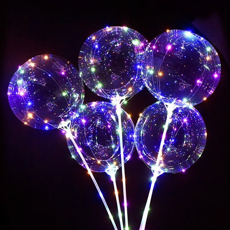 Transparente LED-Bobo-Ballons zum Leuchten 3
