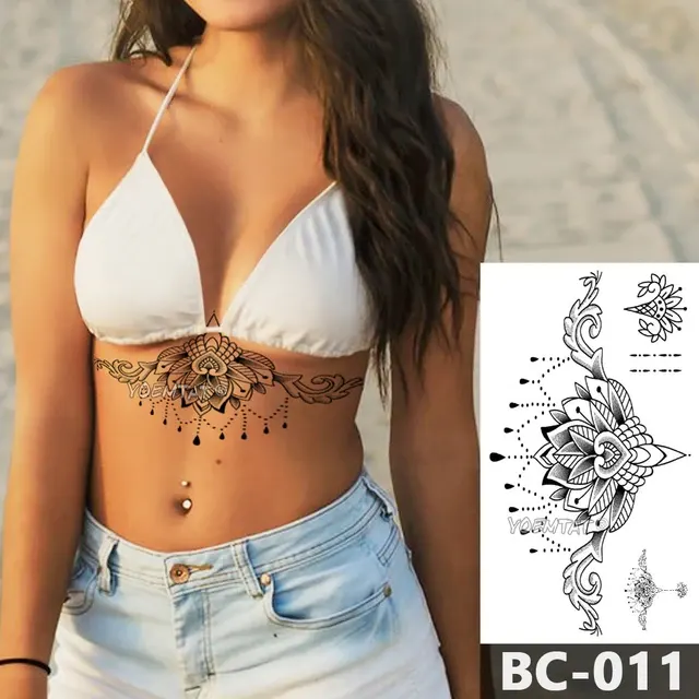 temporäres Brust-Tattoo 2