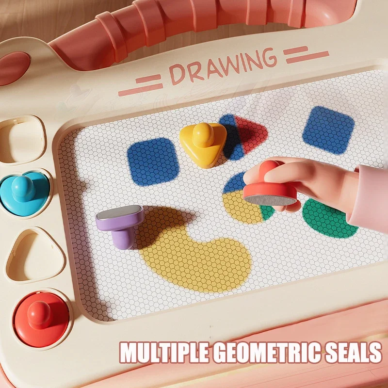 Magnetisches Kinder-Reißbrett mit Cartoon-Motiven 4