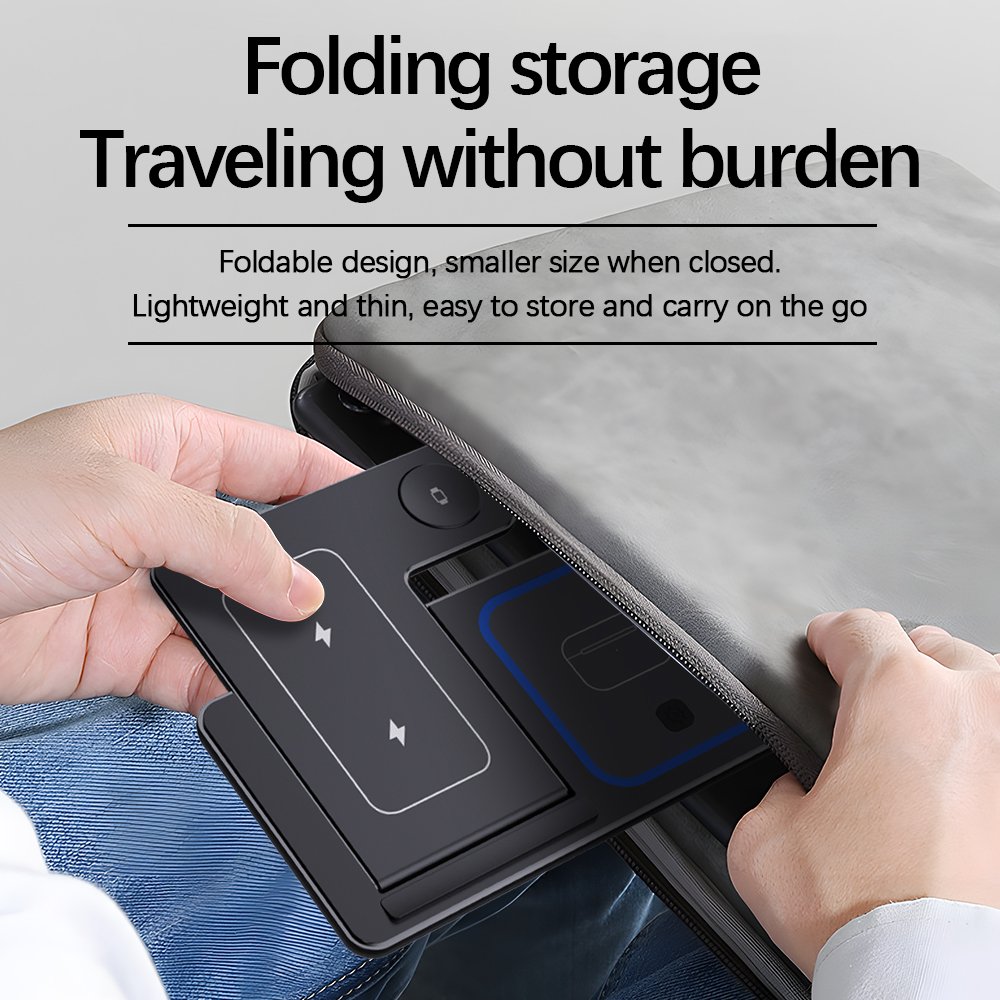 Faltbare kabellose 3-in-1 Ladestation 2
