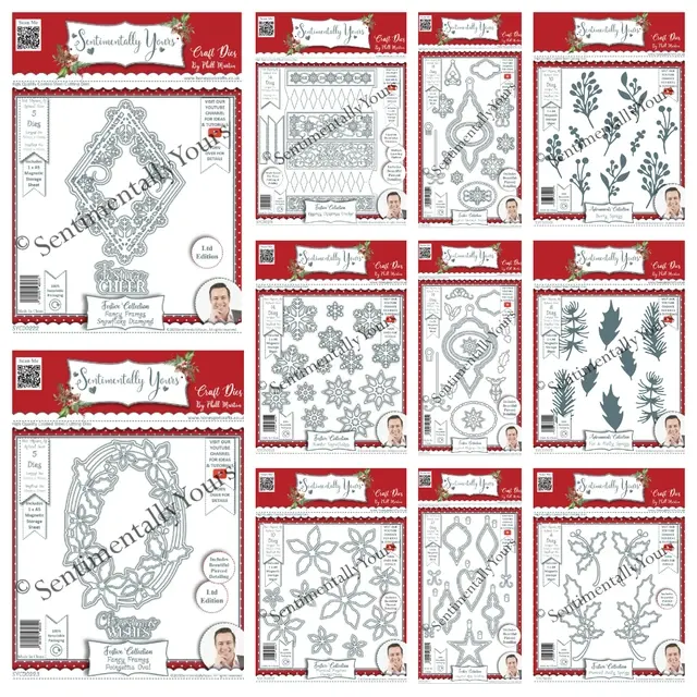 Weihnachts-Stanzschablonen-Set 3