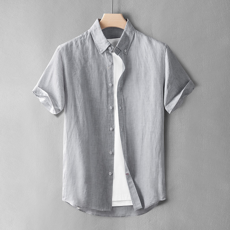 Gestreiftes Herren Kurzarm Sommer T-Shirt 3