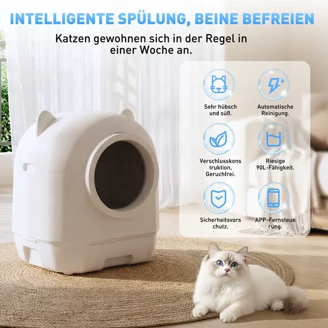 selbstreinigende Katzentoilette 3