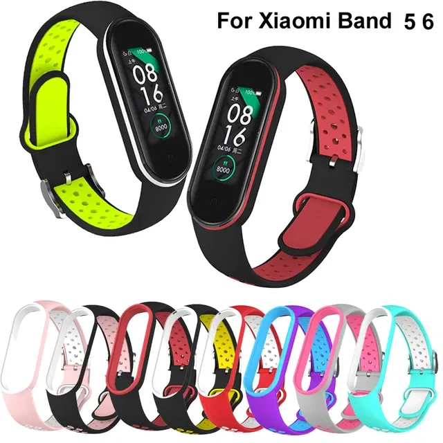 Zweifarbiges Silikon-Ersatzarmband für Fitness-Tracker 2