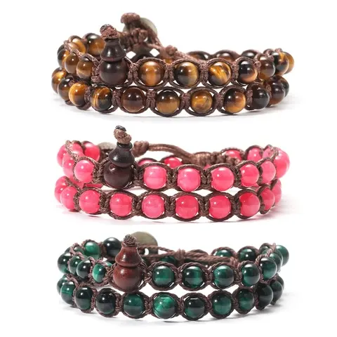 geflochtenes Steinperlen-Armband