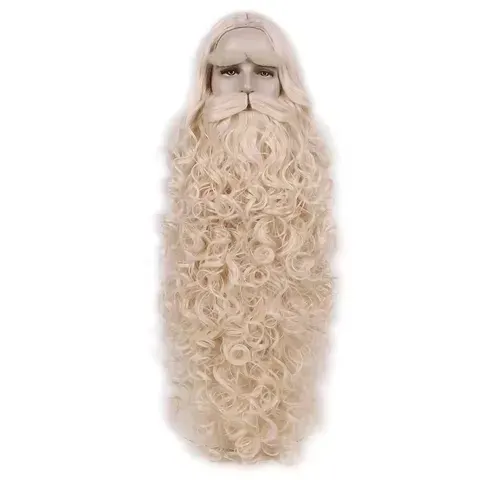 Weihnachtsmann-Perücke mit Bart
