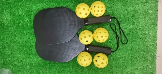 Holz-Pickleball-Schläger-Set für Einsteiger 4