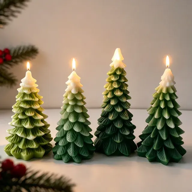 Weihnachtsbaum-Kerzenform 4