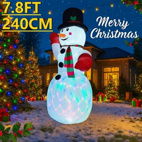 Aufblasbarer Weihnachtsschneemann